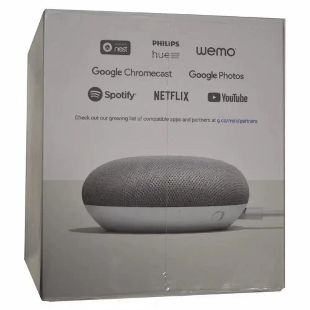 Google Home Mini Smart Speaker Google Assistant Chalk GA00210-US NEW Sealed